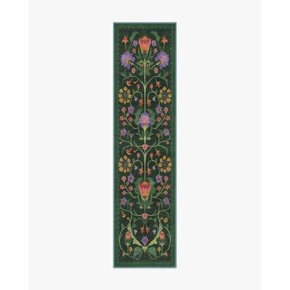 Protea Forest Green Rug by Iris Apfel - 75 x 305 cm - All-In-One Rug