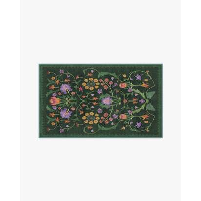 Protea Forest Green Rug by Iris Apfel - 90 x 150 cm - All-In-One Rug