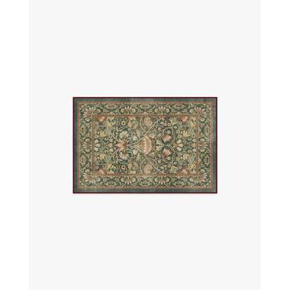 Lodden Soft Evergreen & Gold Rug by Morris & Co. - 60 x 90 cm - All-In-One Rug