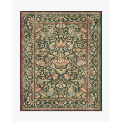 Lodden Soft Evergreen & Gold Rug by Morris & Co. - 245 x 305 cm - All-In-One Rug