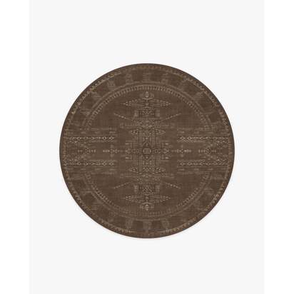 Amira Brown Rug by Martyn Lawrence Bullard - 185 Round cm - All-In-One Rug