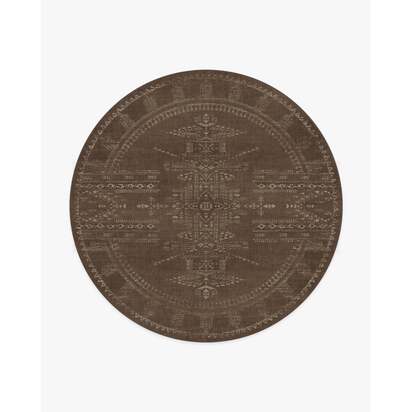 Amira Brown Rug by Martyn Lawrence Bullard - 245 Round cm - All-In-One Rug