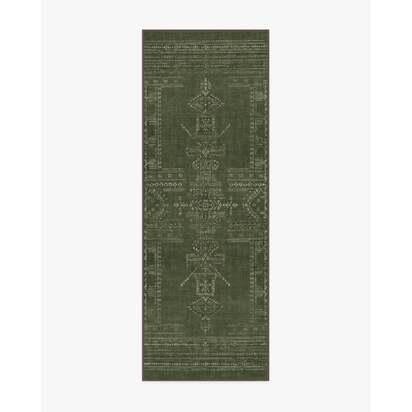 Amira Green Rug by Martyn Lawrence Bullard - 75 x 215 cm - All-In-One Rug