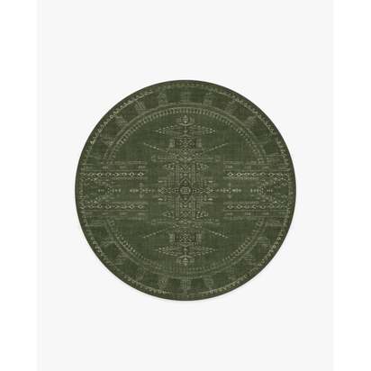 Amira Green Rug by Martyn Lawrence Bullard - 185 Round cm - All-In-One Rug