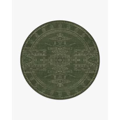 Amira Green Rug by Martyn Lawrence Bullard - 245 Round cm - All-In-One Rug