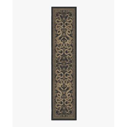 Sumaya Soft Black Rug by Martyn Lawrence Bullard - 75 x 365 cm - All-In-One Rug