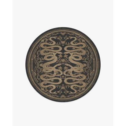 Sumaya Soft Black Rug by Martyn Lawrence Bullard - 185 Round cm - All-In-One Rug