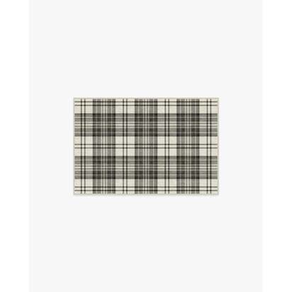 Dress Stewart Tartan Black & Ivory Rug - 60 x 90 cm - All-In-One Rug