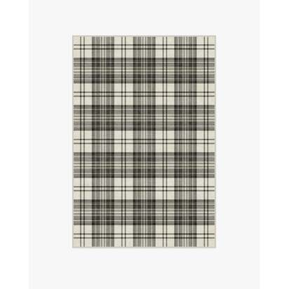 Dress Stewart Tartan Black & Ivory Rug - 120 x 185 cm - All-In-One Rug