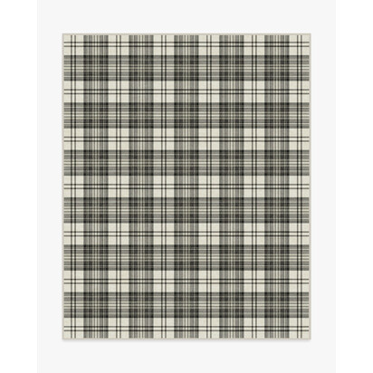 Dress Stewart Tartan Black & Ivory Rug - 245 x 305 cm - All-In-One Rug