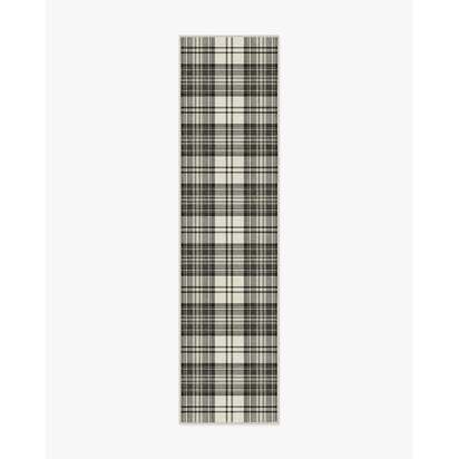 Dress Stewart Tartan Black & Ivory Rug - 275 x 365 cm - All-In-One Rug