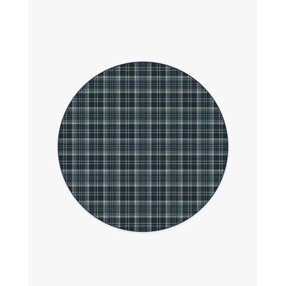 Dress Stewart Tartan Navy Rug - 185 Round cm - All-In-One Rug