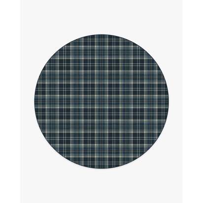 Dress Stewart Tartan Navy Rug - 245 Round cm - All-In-One Rug