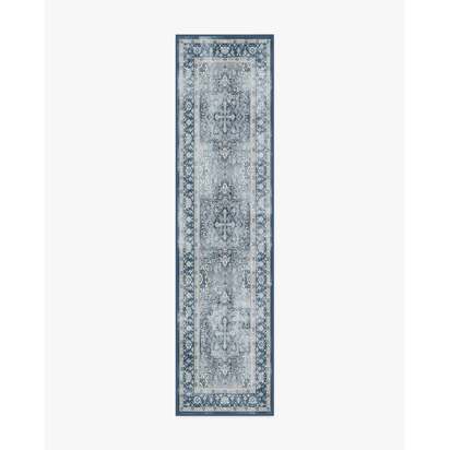 Kamran Admiral Blue Rug - 185 Round cm - All-In-One Rug