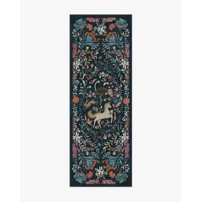 Dreamweaver Blue Multicolour Rug by Iris Apfel - 75 x 215 cm - All-In-One Rug