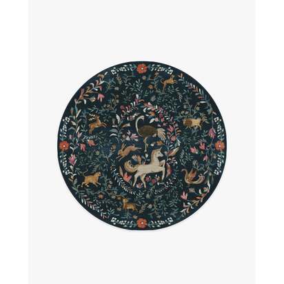 Dreamweaver Blue Multicolour Rug by Iris Apfel - 185 Round cm - All-In-One Rug