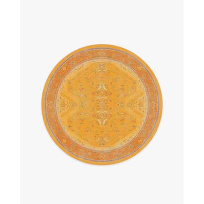 Colourful Loom Mango Rug by Iris Apfel - 185 Round cm - All-In-One Rug