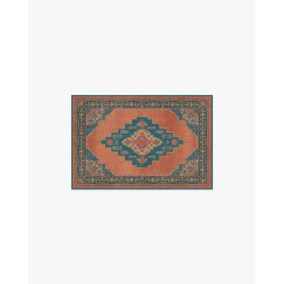 Sunset Bazaar Tropic Coral Rug by Matthew Williamson - 60 x 90 cm - All-In-One Rug