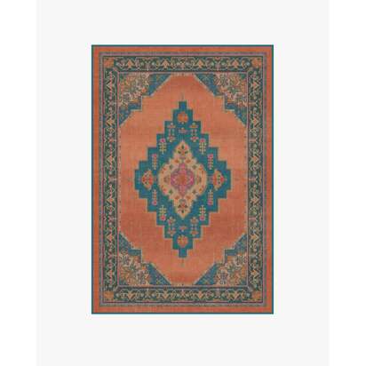 Sunset Bazaar Tropic Coral Rug by Matthew Williamson - 120 x 185 cm - All-In-One Rug