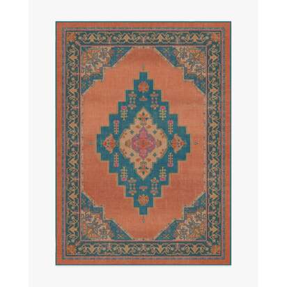 Sunset Bazaar Tropic Coral Rug by Matthew Williamson - 150 x 215 cm - All-In-One Rug