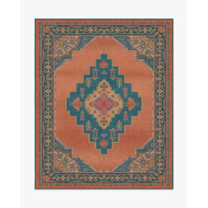 Sunset Bazaar Tropic Coral Rug by Matthew Williamson - 245 x 305 cm - All-In-One Rug