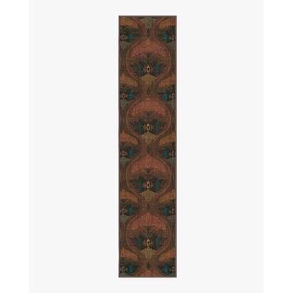 Pluma Rosewood Rug by Matthew Williamson - 75 x 365 cm - All-In-One Rug