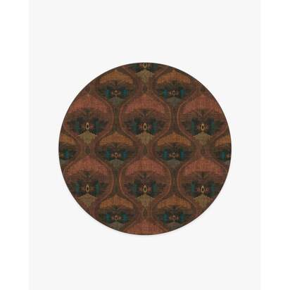 Pluma Rosewood Rug by Matthew Williamson - 185 Round cm - All-In-One Rug