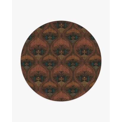 Pluma Rosewood Rug by Matthew Williamson - 245 Round cm - All-In-One Rug