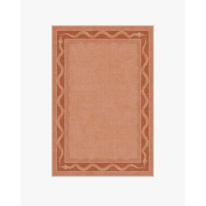 Serpent Border Coral Rug by Matthew Williamson - 120 x 185 cm - All-In-One Rug