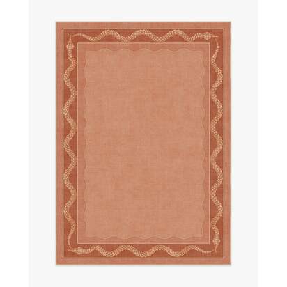 Serpent Border Coral Rug by Matthew Williamson - 150 x 215 cm - All-In-One Rug