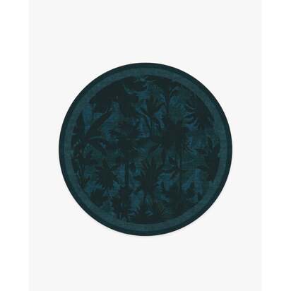 Twilight Forest Midnight Rug by Matthew Williamson - 185 Round cm - All-In-One Rug