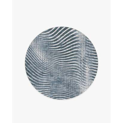 Wesley Blue Rug - 185 Round cm - All-In-One Rug