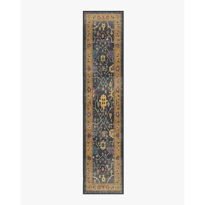 Jemima Vintage Ink Multicolour Rug - 75 x 365 cm - All-In-One Rug