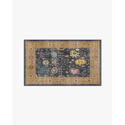 Jemima Vintage Ink Multicolour Rug - 90 x 150 cm - All-In-One Rug
