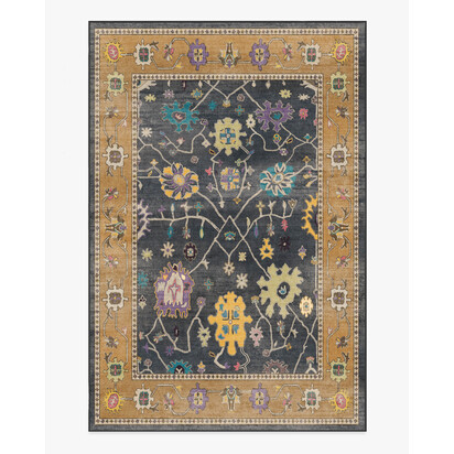 Jemima Vintage Ink Multicolour Rug - 200 x 290 cm - All-In-One Rug