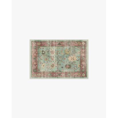 Jemima Sage and Rosewood Rug - 60 x 90 cm - All-In-One Rug