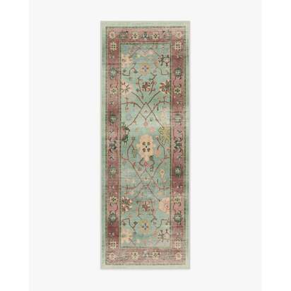 Jemima Sage and Rosewood Rug - 75 x 215 cm - All-In-One Rug