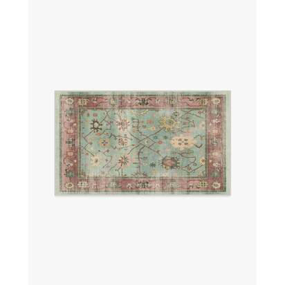 Jemima Sage and Rosewood Rug - 90 x 150 cm - All-In-One Rug