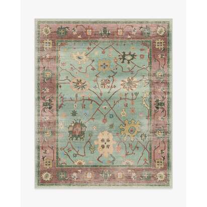 Jemima Sage and Rosewood Rug - 245 x 305 cm - All-In-One Rug