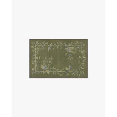 Daphne Olive Green Rug - 60 x 90 cm - All-In-One Rug