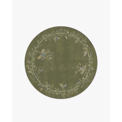 Daphne Olive Green Rug - 185 Round cm - All-In-One Rug