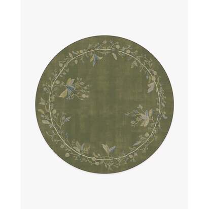 Daphne Olive Green Rug - 245 Round cm - All-In-One Rug