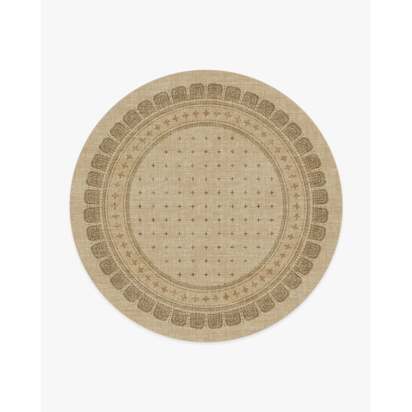Beatrice Tan Rug - 245 Round cm - All-In-One Rug