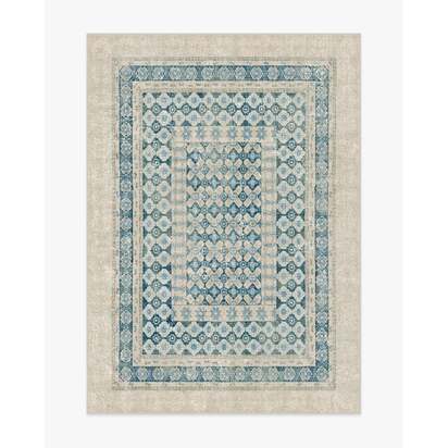 Cyrus Neutral and Blue Rug - 150 x 215 cm - All-In-One Rug