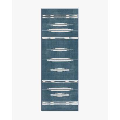 Raye Indigo & Ivory Rug - 75 x 215 cm - All-In-One Rug