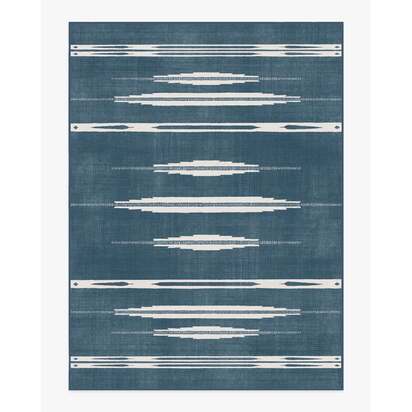 Raye Indigo & Ivory Rug - 275 x 365 cm - All-In-One Rug