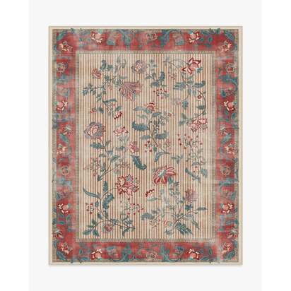 Lilou Currant & Teal Green Rug - 245 x 305 cm - All-In-One Rug