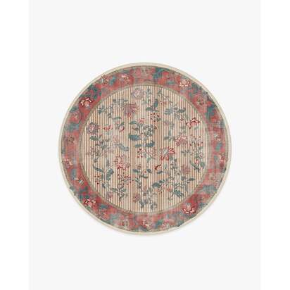 Lilou Currant & Teal Green Rug - 185 Round cm - All-In-One Rug