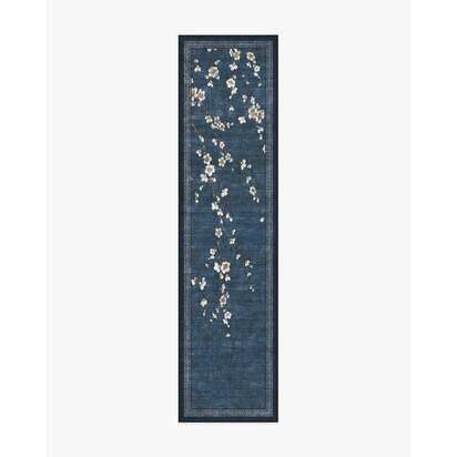 Sakura Indigo Rug by Gracie - 75 x 305 cm - All-In-One Rug