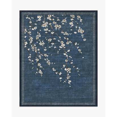 Sakura Indigo Rug by Gracie - 245 x 305 cm - All-In-One Rug